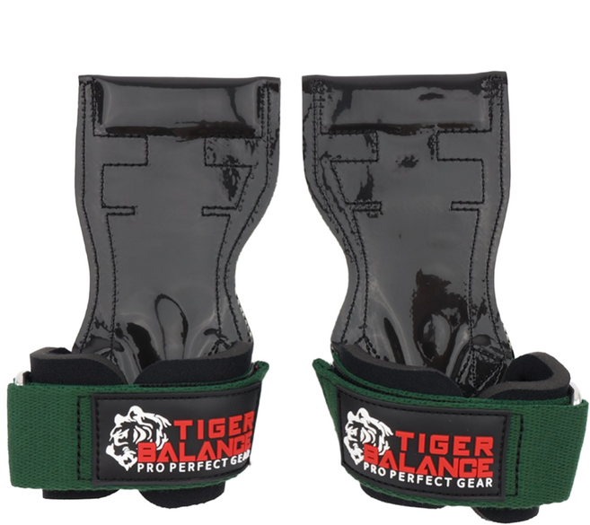 타이거밸런스 헬스 스트랩 리프팅 그립, 다크그린 스트랩(로고 블랙), 1세트