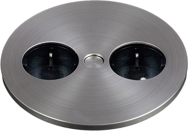 가구 매립콘센트 BID-002SP 식탁매립콘센트 원형스핀콘센트, 니켈, 1개