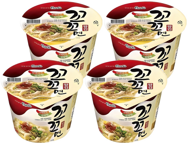 꼬꼬면 왕컵 105g, 4개