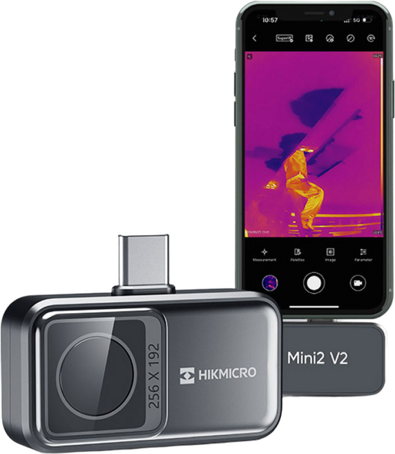 MINI2 V2 스마트폰용 하이크마이크로 열화상 카메라 Hikmicro, 1개