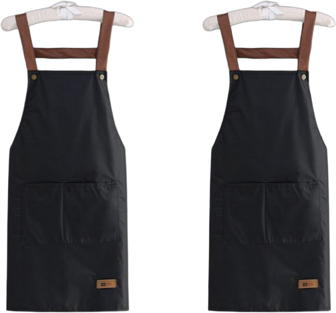 1+1 방수 심플 깔끔한 앞치마 공방 작업 주방 서빙