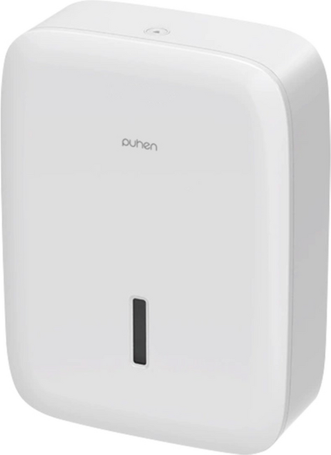 퓨핸 핸드타올 디스펜서 롱바디 페이퍼타올 케이스 무타공 휴지 걸이, 크림화이트, 1개