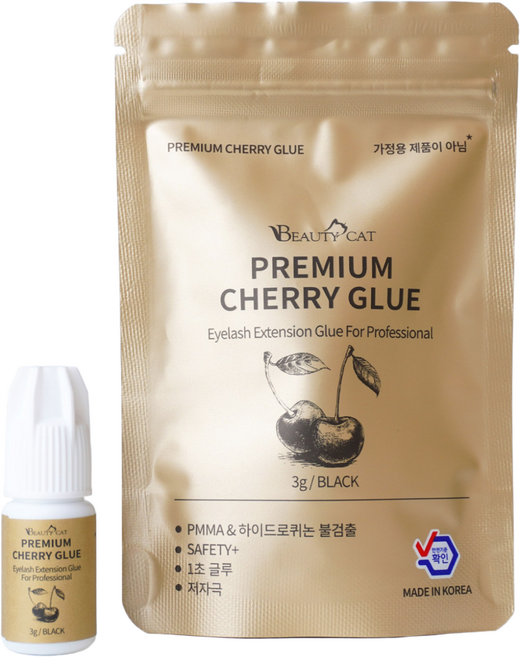 뷰티캣 프리미엄 체리 글루 3g 속눈썹연장, 1개