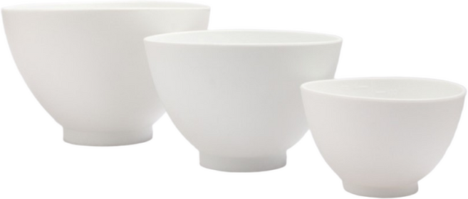 실리콘 팩볼 석고팩 믹싱 고무 볼 피부관리, 미니, 화이트, 1개