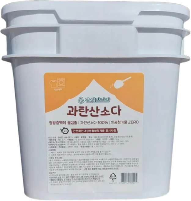 난 엄마니까 단일성분 과탄산소다 친환경 분말 세정제, 5kg, 1개
