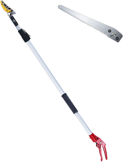 고지가위 나무가지가위 고공전지 전정가위 2단계 신축 1.8M~3M, 1개