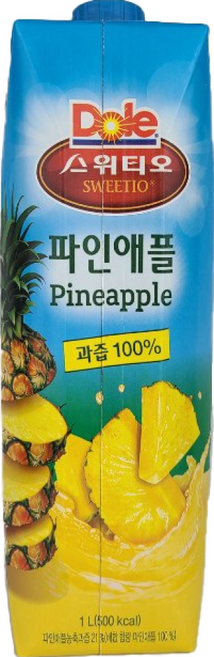 돌스위티오파인애플쥬스1000ml, 1L, 1개