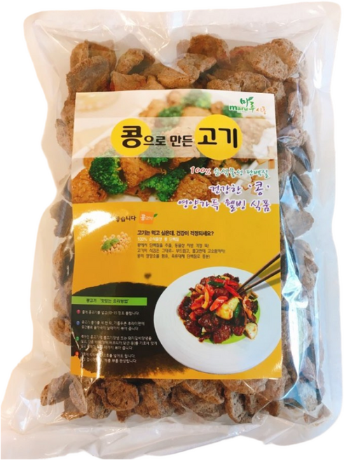 비건채식마켓_채식콩고기(불고기용) 400g, 1개