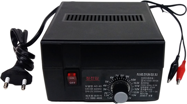 완전사 다용도아답터 AD-40 출력전압 조절 정전압 DC전원 만능아답터, 1개