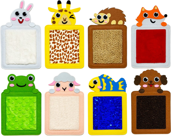 애니멀 동물 촉감판 8종 1세트 어린이 장난감 오감발달 인지놀이 어린이집 교구, 1개