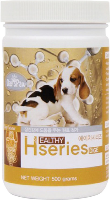 데이스포 강아지 에이치시리즈 영양제, 장건강/유산균, 500g, 2개