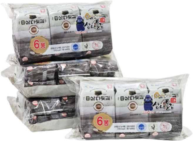 제주도 특산 삼다톳김 ( 도시락김 1봉 4.7g ), 72개