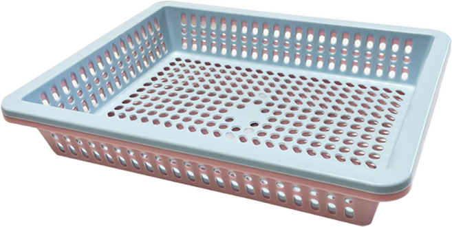 책상 서랍 바구니 초등학교 서랍정리용 사물함 바구니 준비물 10개입, 책상서랍바구니 파스텔블루 10개입