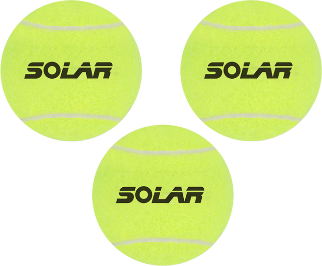 [Solar] 테니스공 3개입 세트, 옐로우, 3개