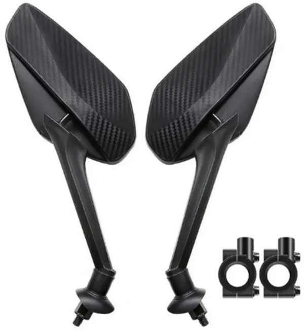발통마켓 오토바이 사이드미러 카본 백미러 자전거 거울 킥보드, 1세트