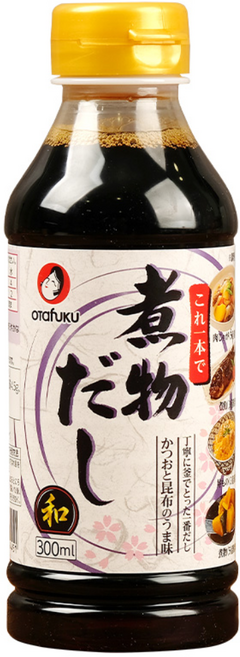 오타후쿠 니모노 다시 조림용 소스 생선 가츠동 돈부리 덮밥 일본 소스 300ml 1개, 300g