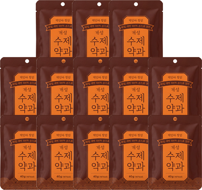선유가 장인 박인아 개성 수제약과 사무실간식추천 찹쌀약과 13봉지, 1세트, 520g