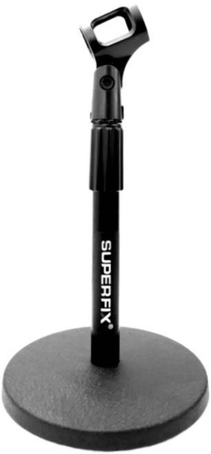 슈퍼픽스 2단 조절 단상용 탁상용 마이크 스탠드 MS710B 마이크용 음향장비, 1개