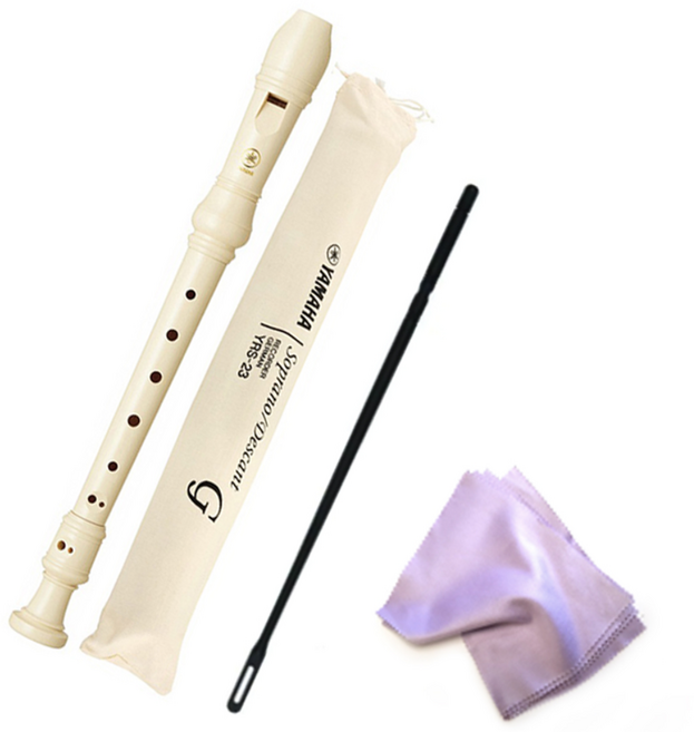 야마하 소프라노 리코더 YRS23G 저먼식 + 악기천, 1개