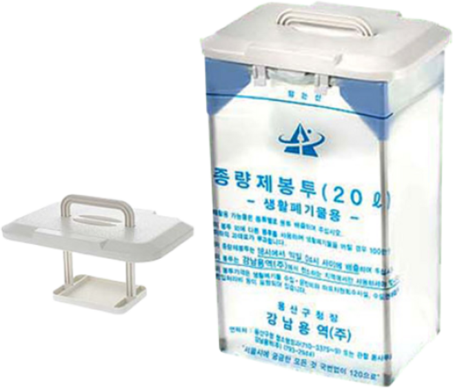 NB 종량봉투 압축펼치미 20L 50L 100L 분리수거함, 화이트20L, 1개