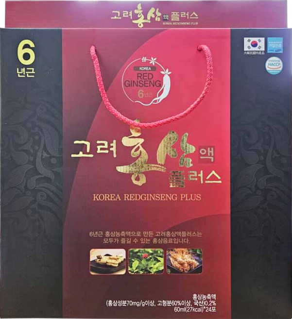 고려홍삼액플러스 24포, 24개, 60ml