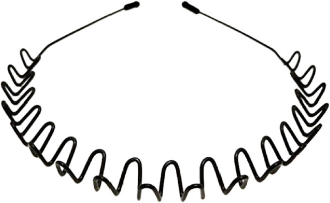 (3개세트)메탈 와이어 더블 웨이브 머리띠 철사 헤어밴드 남녀 공용