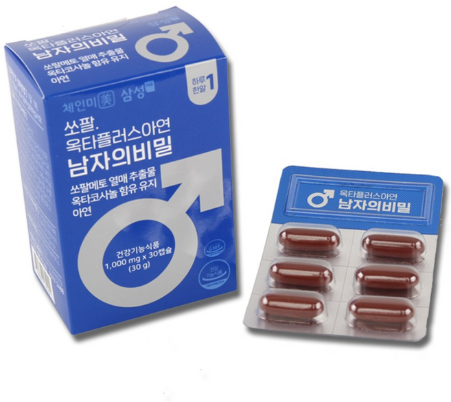 [1+1] 쏘팔 옥타플러스 아연 남자의비밀, 1개, 60정