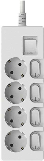 [델키]멀티탭 3종 국산멀티탭, 개별 스위치 4구, 5m, 1개