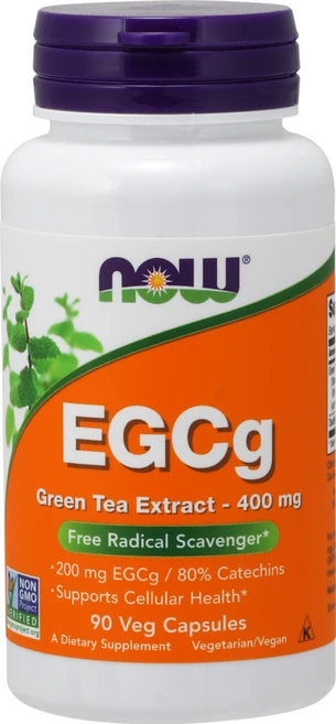 나우푸드 EGCg 녹차 추출물 400mg 베지 캡슐, 1개, 90정 - 쿠팡