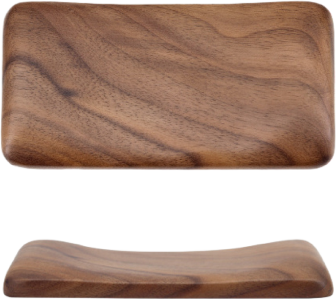 제품공감 원목 손목 받침대 팜레스트, 1개, 호두나무