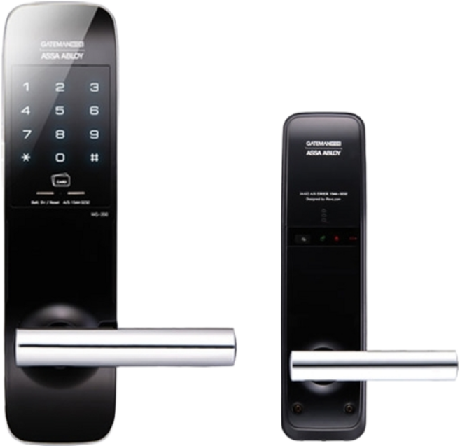 게이트맨 카드키 4p 손잡이 디지털 도어락, WG-200, 고객직접설치