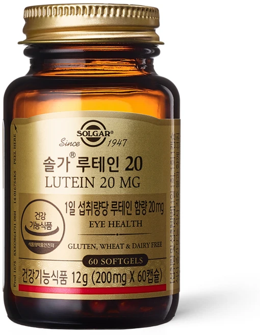 솔가 루테인 20 60p, 60정, 1개 - 쿠팡