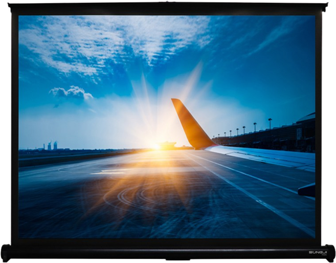 빔프로젝터 스크린 포터블 유압식 캠핑용 휴대용 가정용 롤러블 미니, [16:9] 40인치+가방, [16:9] 40인치+가방