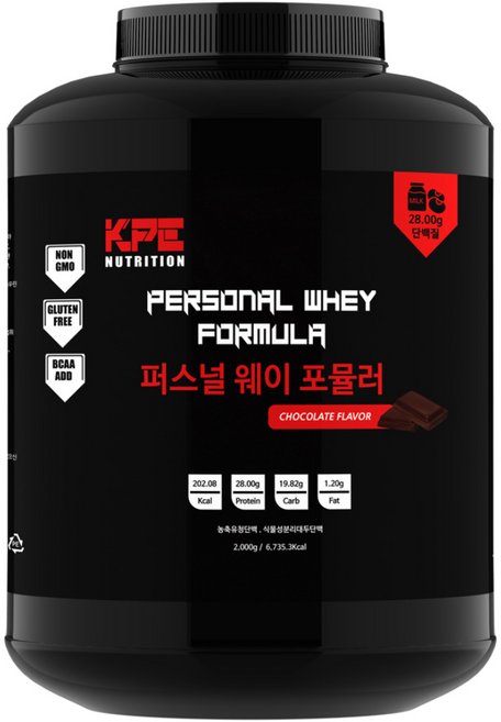 퍼스널웨이포뮬러 저렴한 가성비 단백질 프로틴 근육 식물성단백질 보충제, 2kg, 1개
