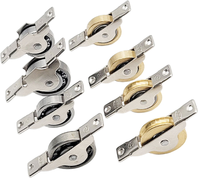 전진 창호 호차 황동 오메가 롤러 베어링 턱 미소 목문 샷시 샤시 문틀교체 문바퀴 미닫이 창문 로라, 1개