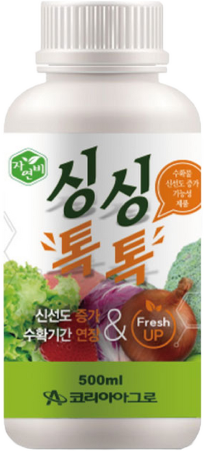 자연비 싱싱톡톡 500ml 상추 과일 농산물 수확물 신선도 증가 수확기간 연장 코리아아그로 살포 모두싹, 1개