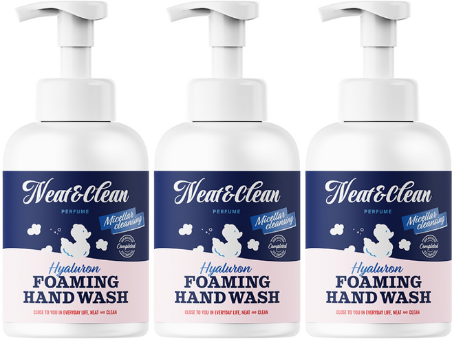 니트앤클린 퍼퓸 히알루론 포밍 핸드워시, 500ml, 3개