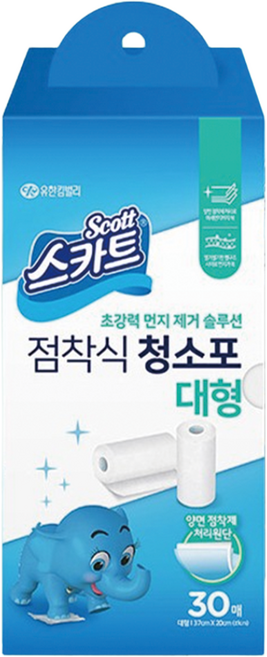 스카트 점착식 청소포 30매, 1개