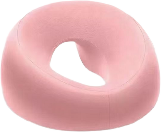 거와스 메모리폼 미끄럼방지 마사지 안면베개, 핑크, 1개