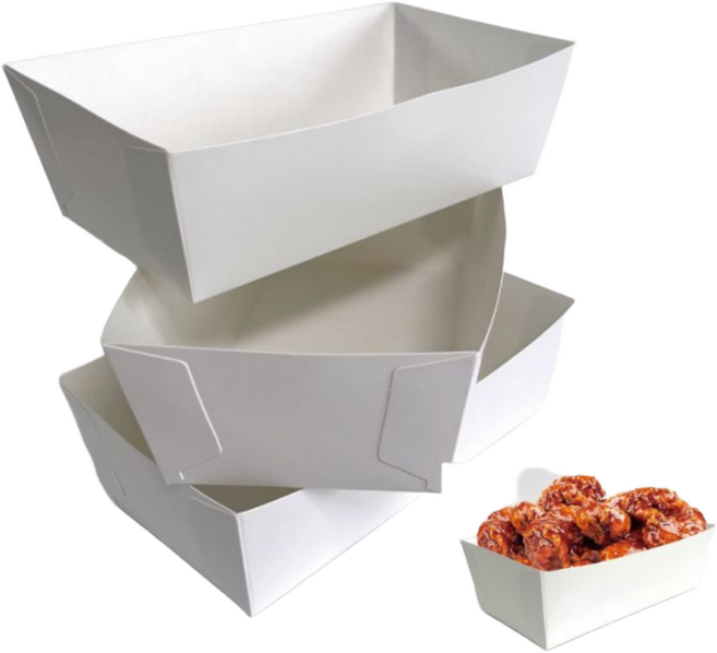 치킨 통닭 트레이 소 중 대 사각 인박스 무지 닭강정 닭똥집 속지 종이 튀김 떡볶이 포장 배달 일회용 용기 반마리 한마리용 200개 400개[박스공장 직배송], 1박스, 200개입, 3.트레이(대)