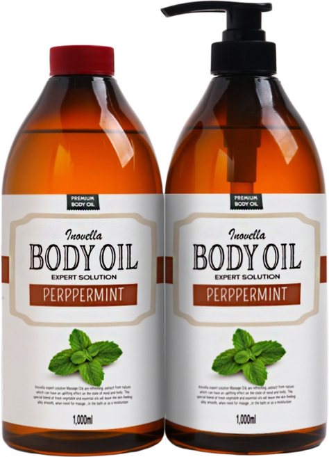 익스퍼트 솔루션 바디 마사지오일, 페퍼민트, 1L, 1개