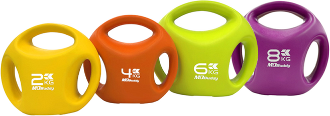 3그립 컬러 케틀벨 2~8kg (낱개 판매) 오염 리퍼제품 [동화스포츠 공식 제품], 옐로우, 1개, 2kg