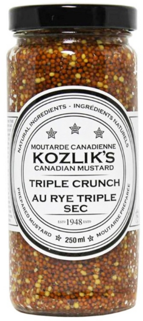코즐릭스 머스타드 트리플 크런치 홀그레인 머스타스 씨겨자, 1개, 250ml