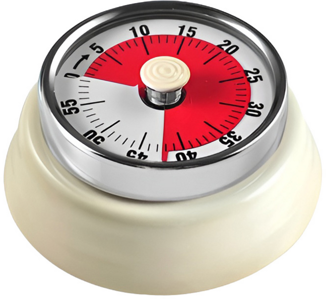 GUNU 레트로 타이머, 크림, 1개