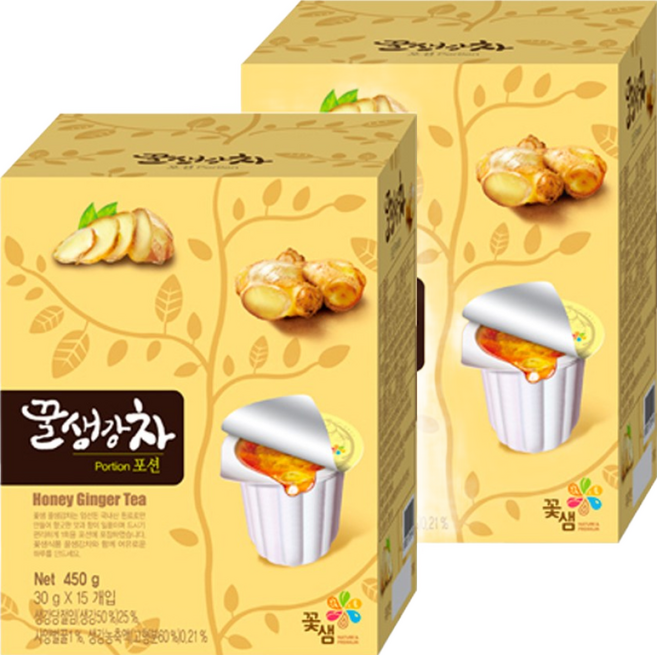 꽃샘 생강차포션15개입x2개, 30g, 15개입, 2개
