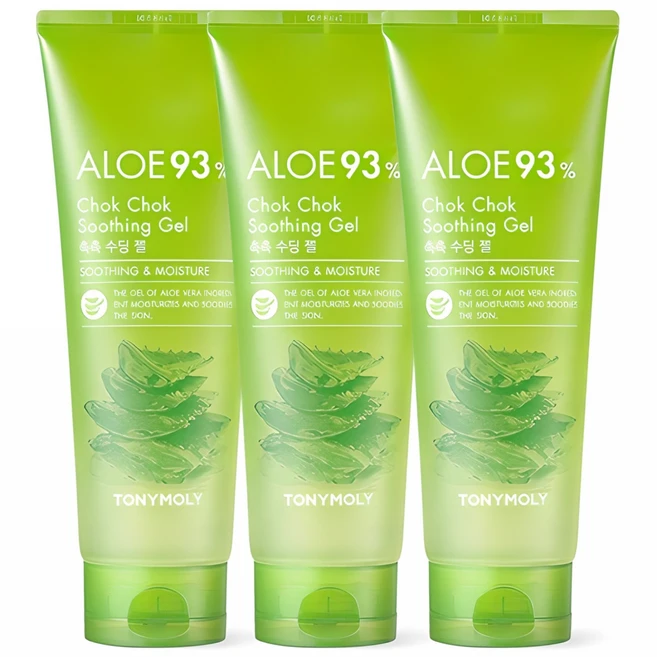 토니모리 알로에 93% 촉촉 수딩 젤, 250ml, 3개 - 쿠팡