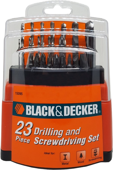 블랙앤데커 드릴 드라이버 비트 세트 23PCS 15095, 1개