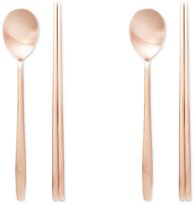 서촌유기 방짜유기수저세트 놋수저 부모님선물 외국인선물, 서촌유기 방짜 민무늬 2인수저세트, 1개