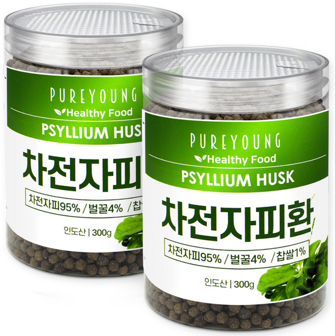 퓨어영 차전자피환 300g 식이섬유 질경이 환, 2개