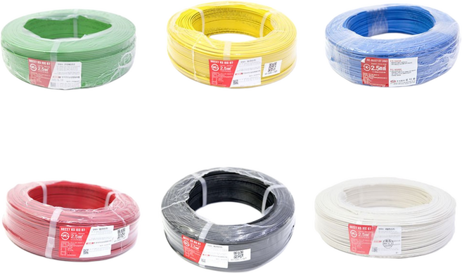 HIV 2.5SQ 단선 100m 재단판매 전선 배송메모에 색상입력, 1개
